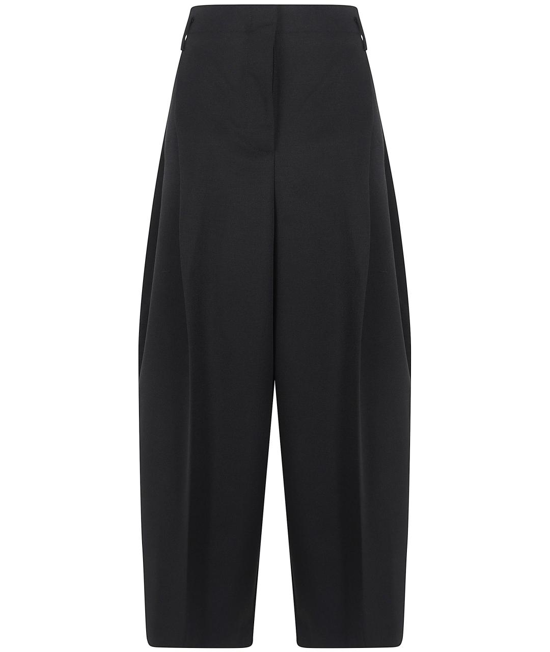 JACQUEMUS Черные шерстяные брюки широкие, фото 1