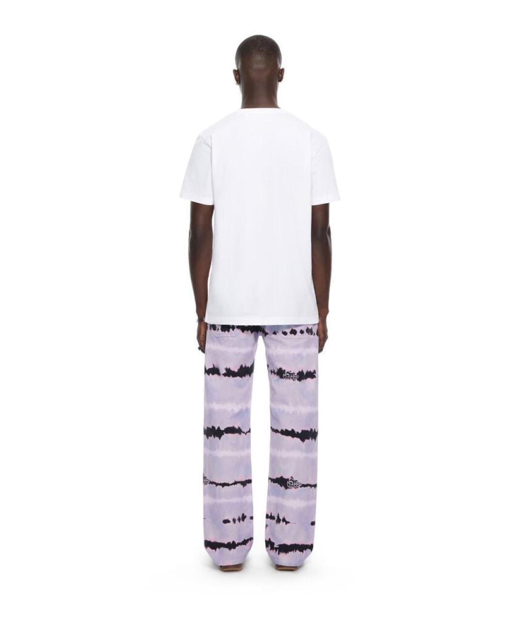 OFF-WHITE Белая хлопковая футболка, фото 3