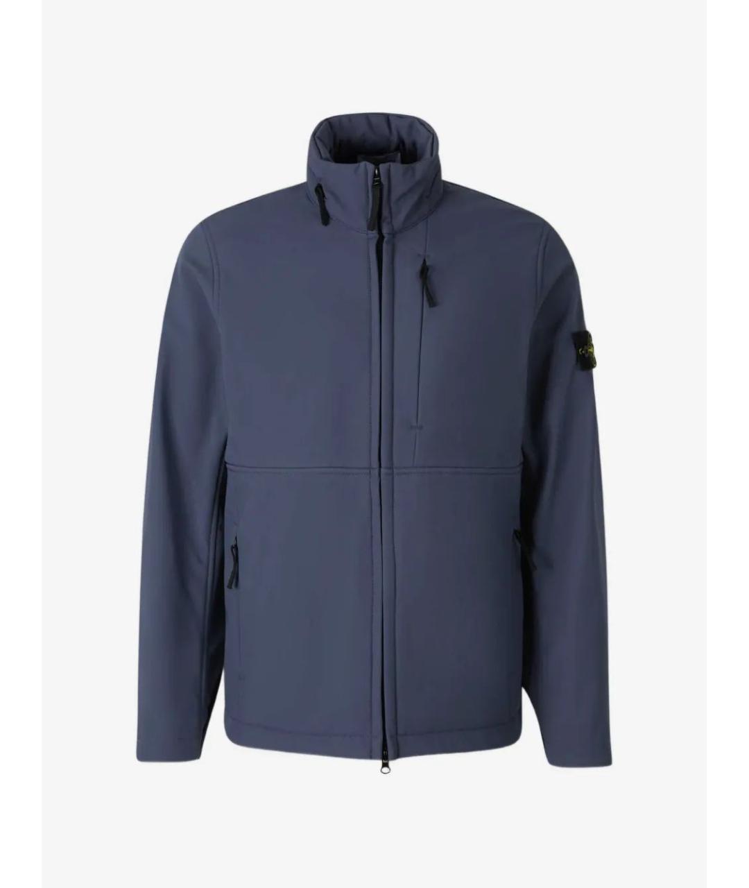 STONE ISLAND Синяя полиамидовая куртка, фото 1