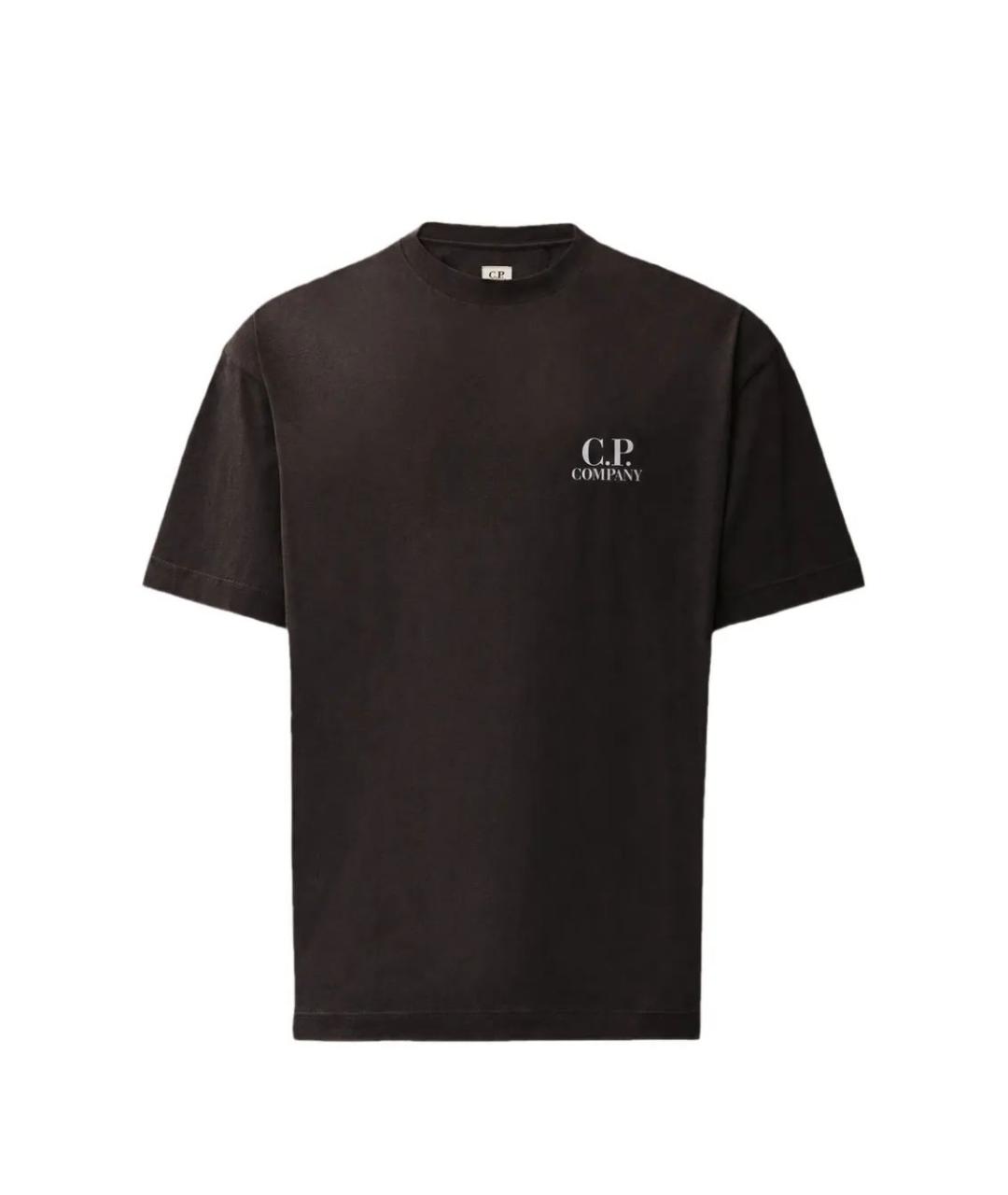 CP COMPANY Черная хлопковая футболка, фото 1