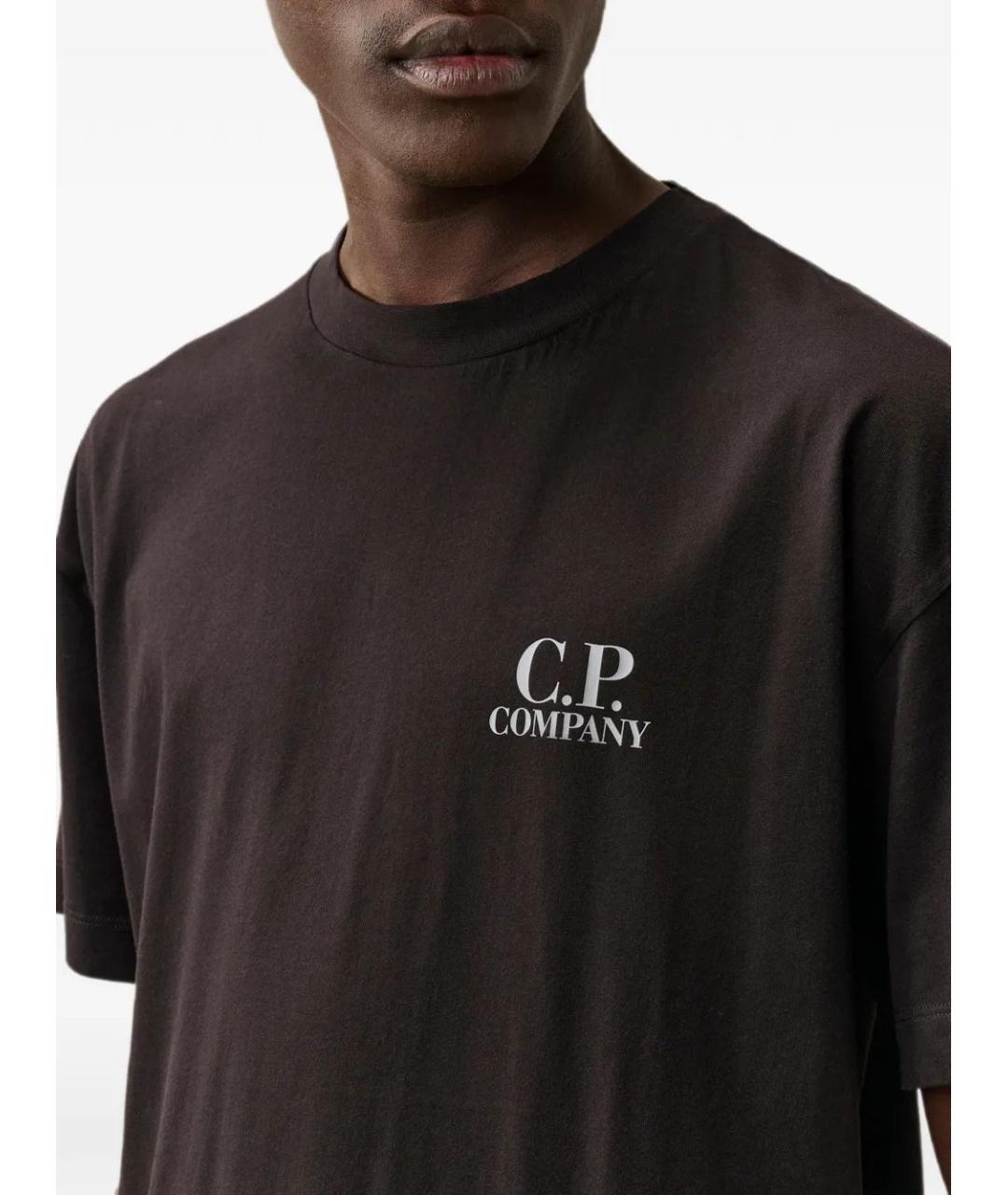 CP COMPANY Черная хлопковая футболка, фото 5