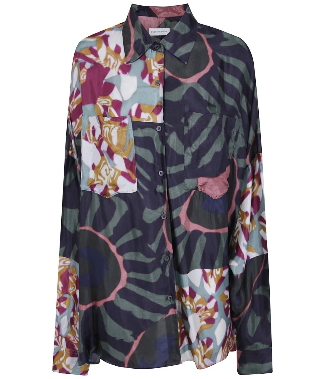 DRIES VAN NOTEN Мульти вискозная рубашка, фото 1