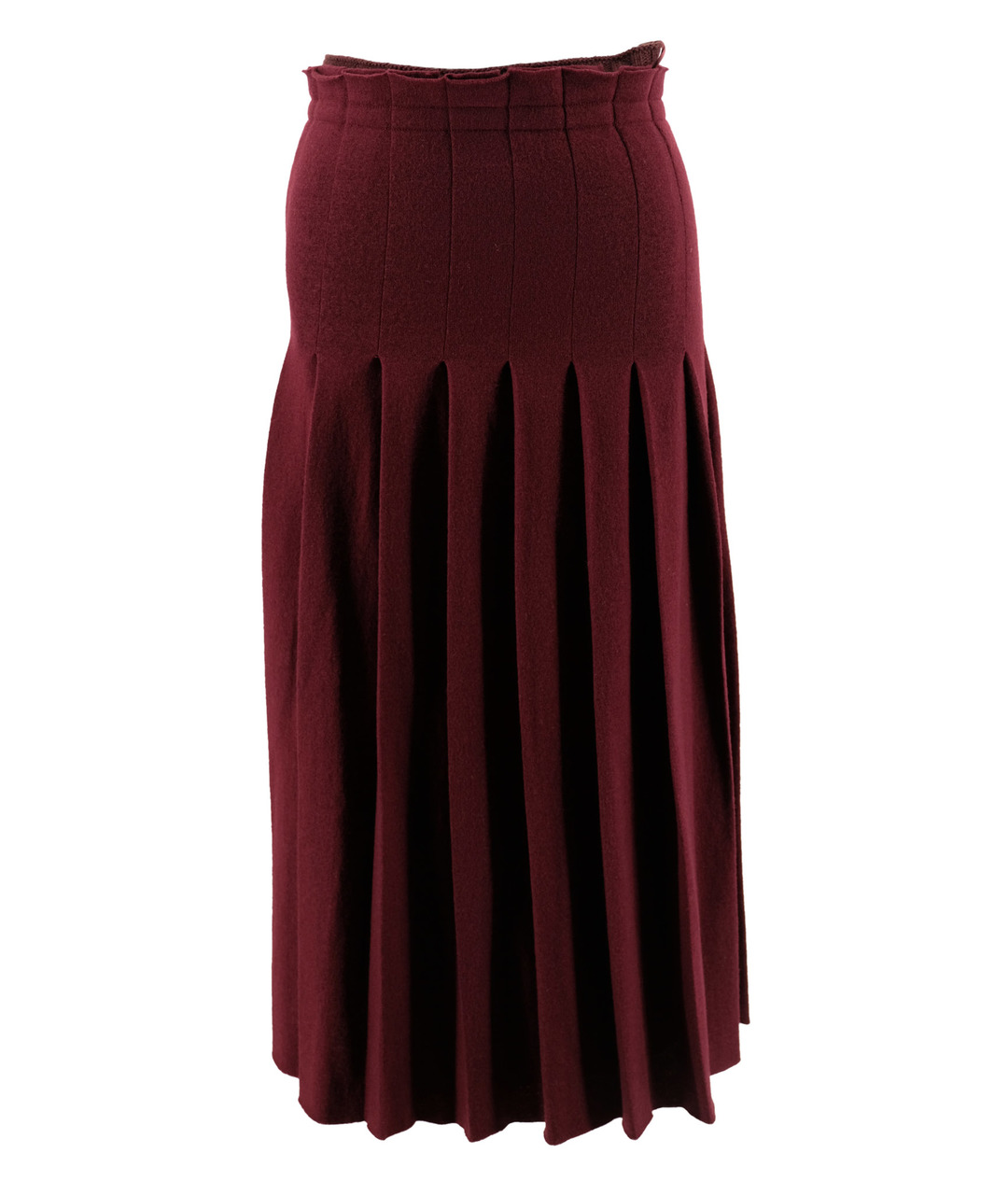 STELLA MCCARTNEY Бордовая шерстяная юбка макси, фото 1