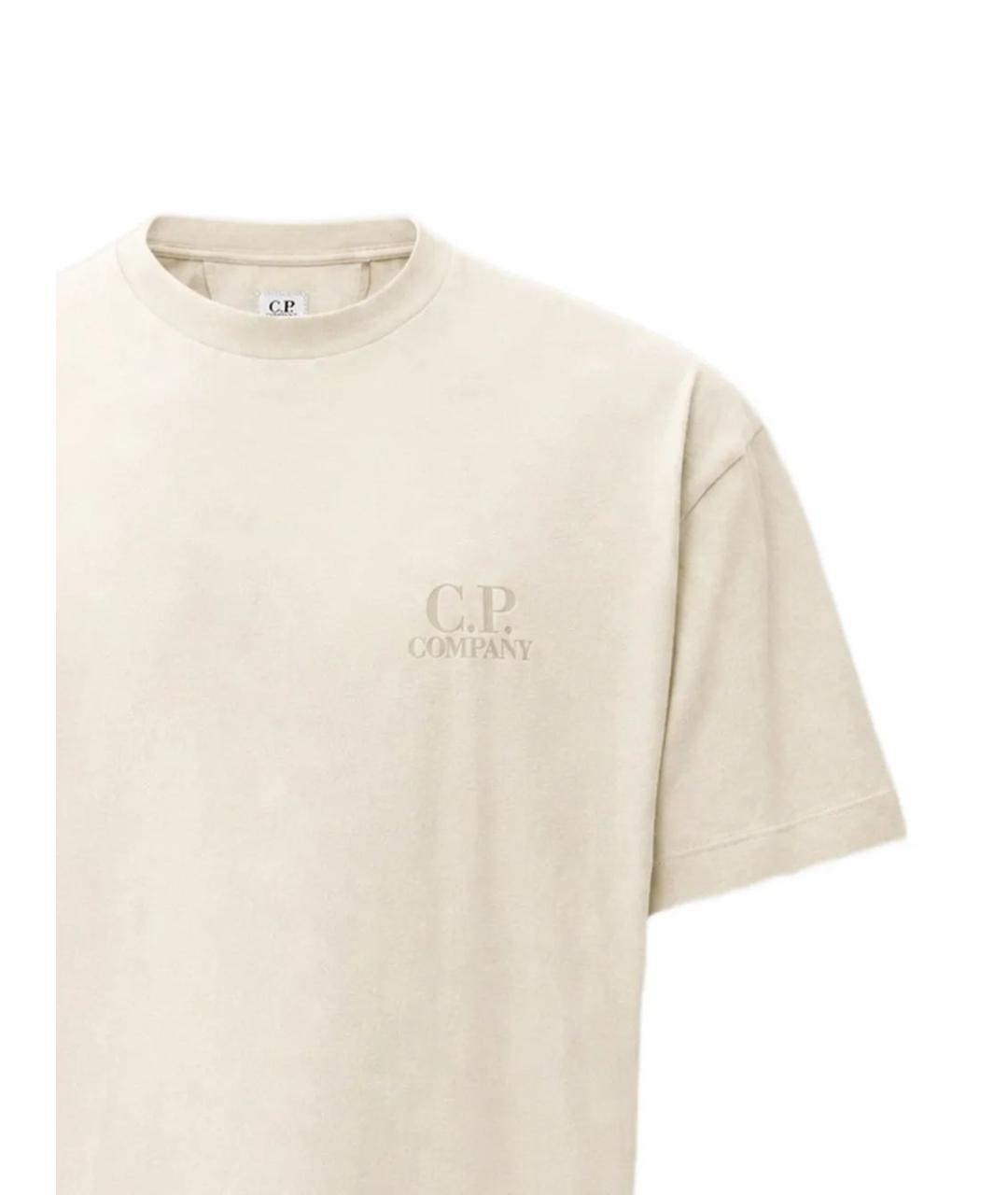 CP COMPANY Белая хлопковая футболка, фото 2