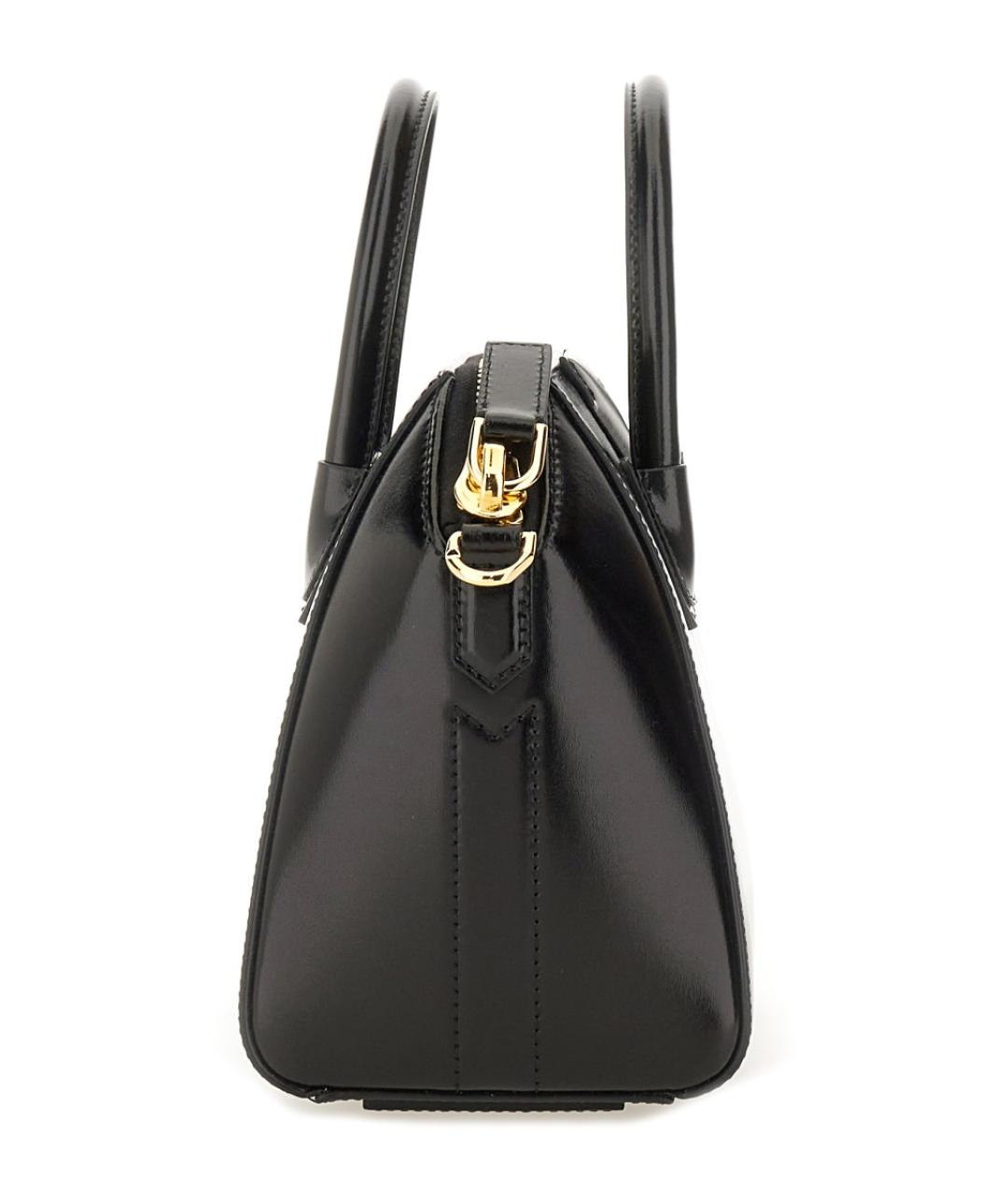 GIVENCHY Черная кожаная сумка с короткими ручками, фото 5