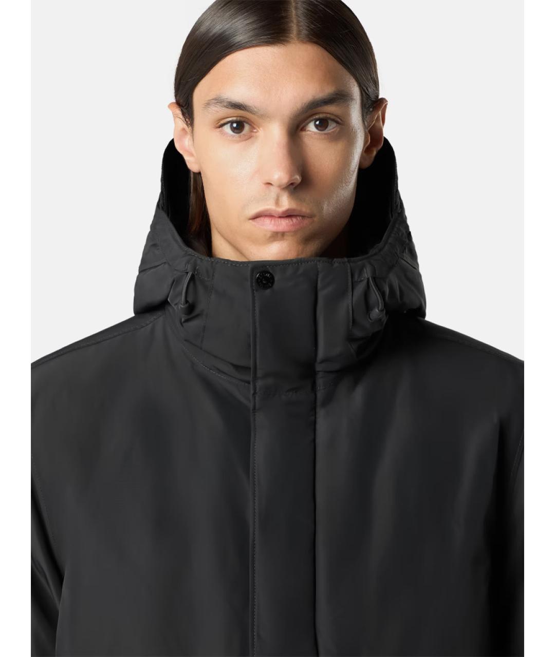 STONE ISLAND Синяя полиэстеровая парка, фото 4