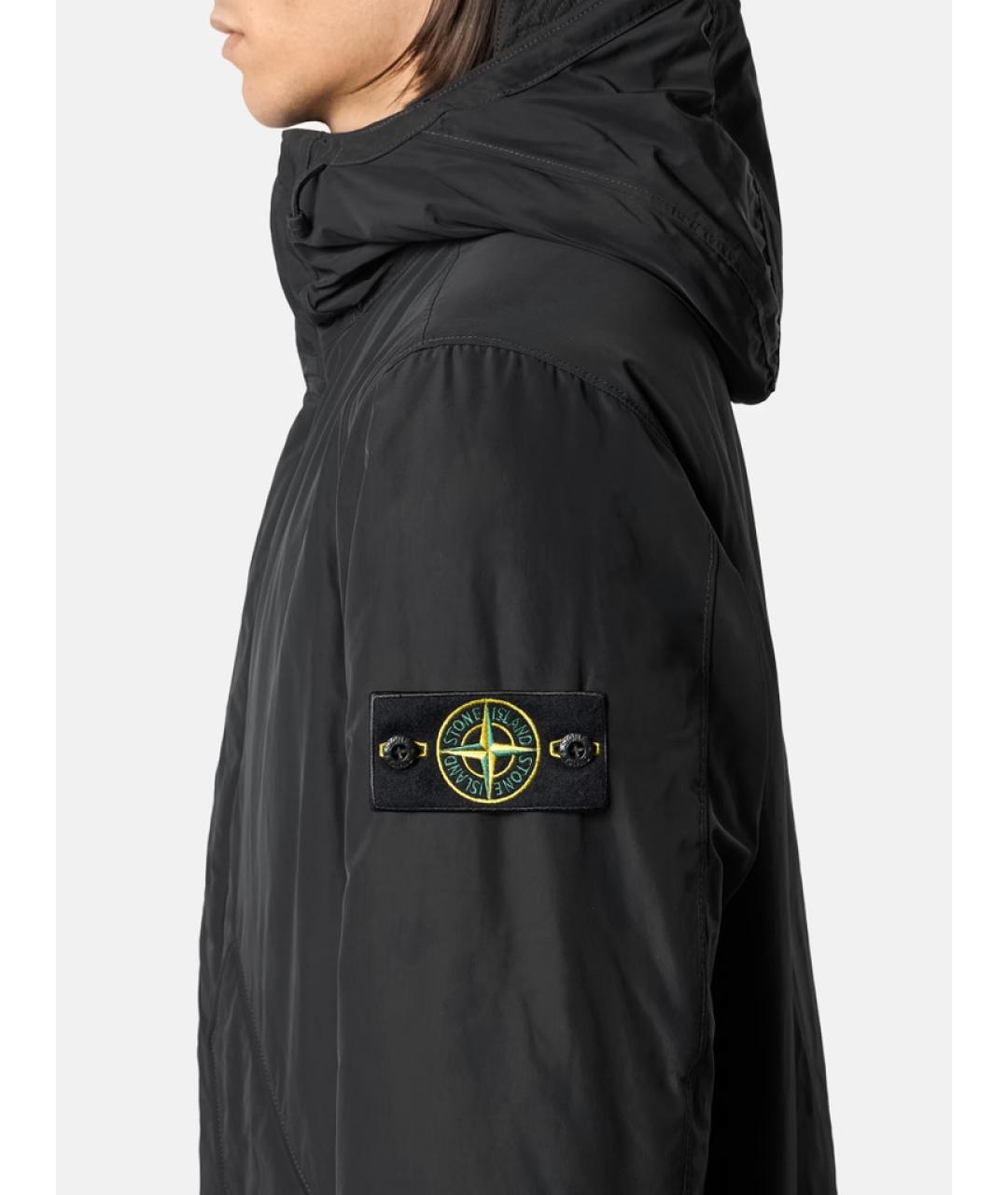 STONE ISLAND Синяя полиэстеровая парка, фото 3
