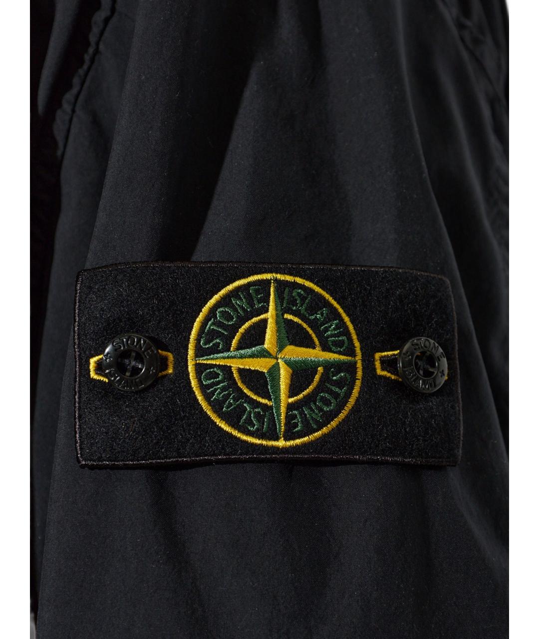 STONE ISLAND Темно-синяя полиэстеровая куртка, фото 4