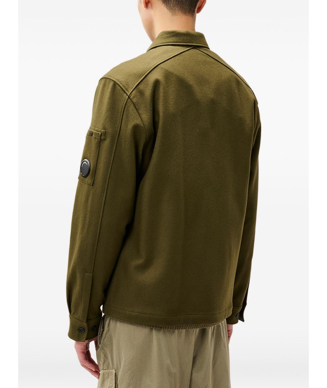 CP COMPANY Зеленая шерстяная куртка, фото 4