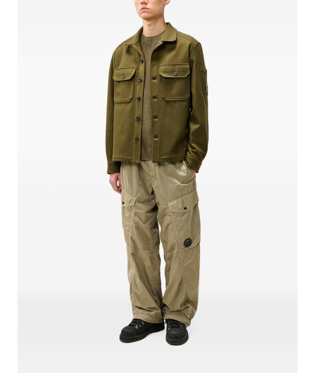 CP COMPANY Зеленая шерстяная куртка, фото 3