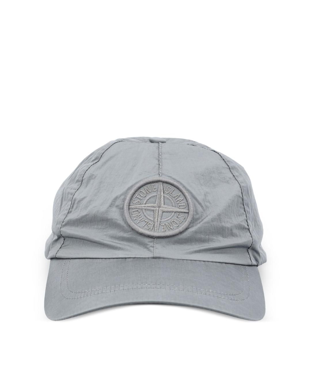 STONE ISLAND Серая синтетическая кепка/бейсболка, фото 1