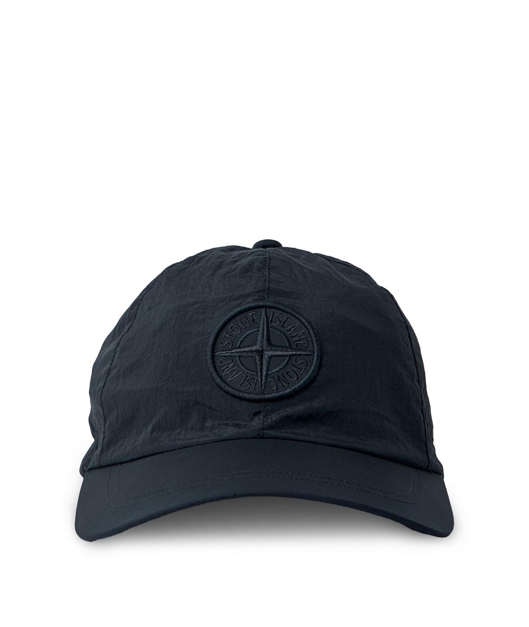 STONE ISLAND Черная синтетическая кепка/бейсболка, фото 1