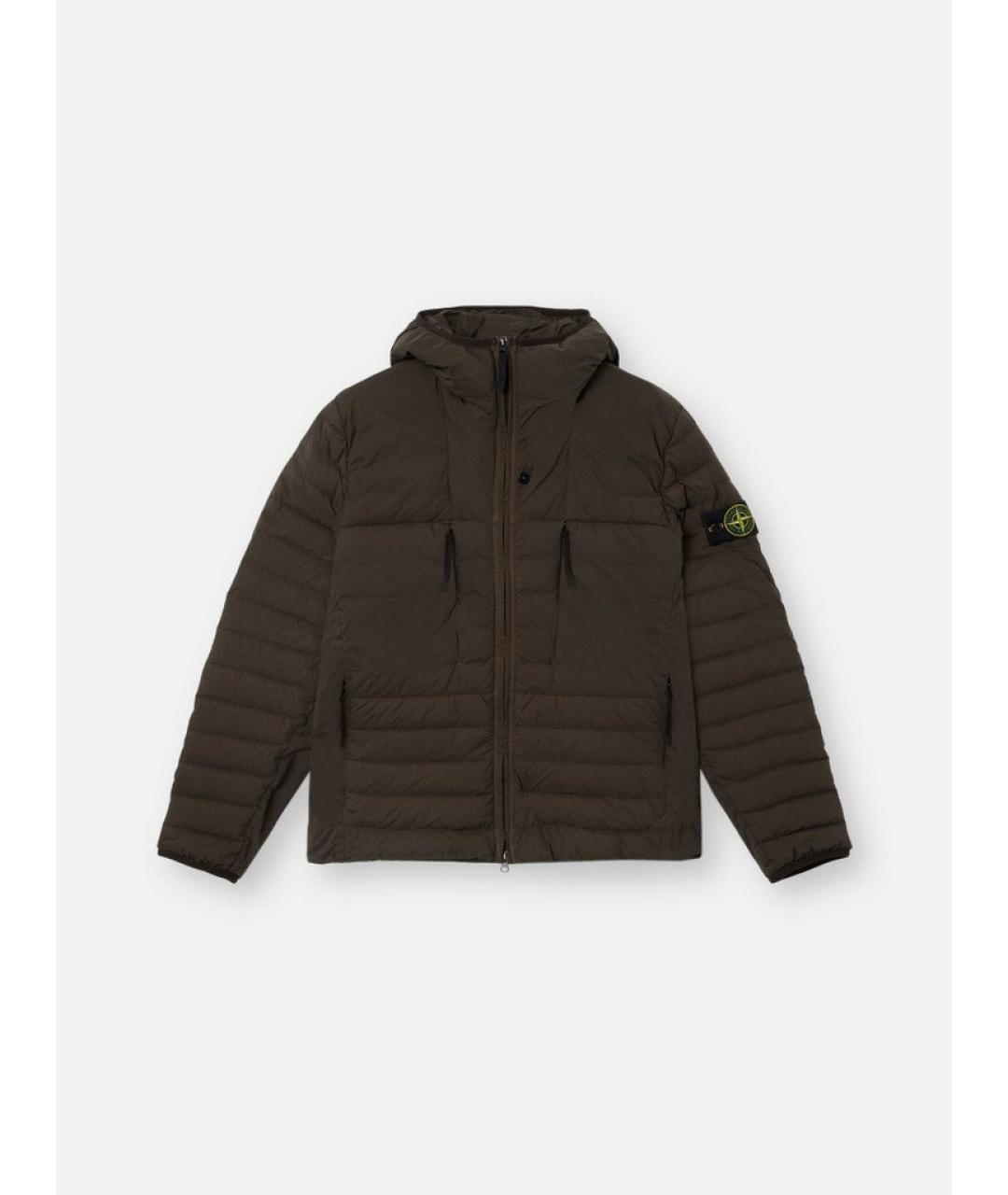 STONE ISLAND Серая полиамидовая куртка, фото 1