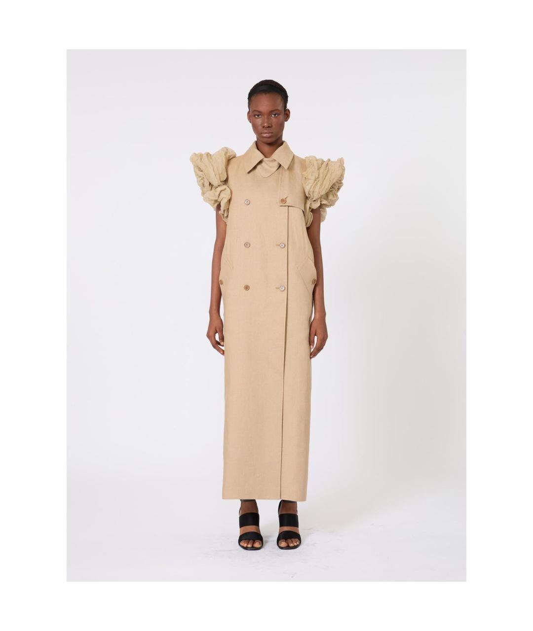MAX MARA Бежевый тренч/плащ, фото 5