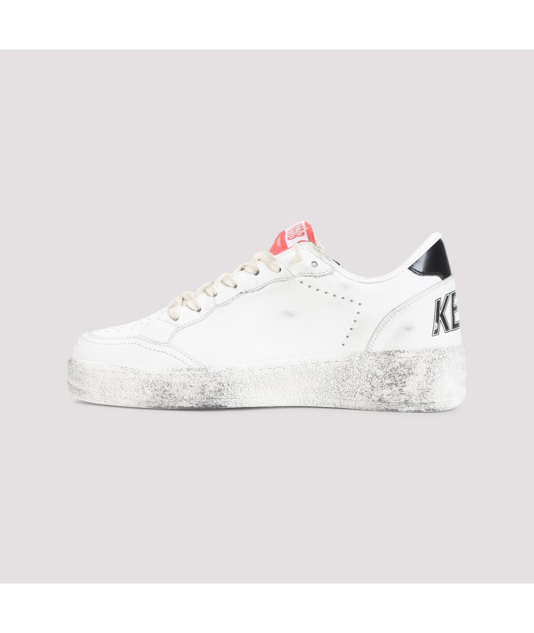 GOLDEN GOOSE Белые кожаные кроссовки, фото 3