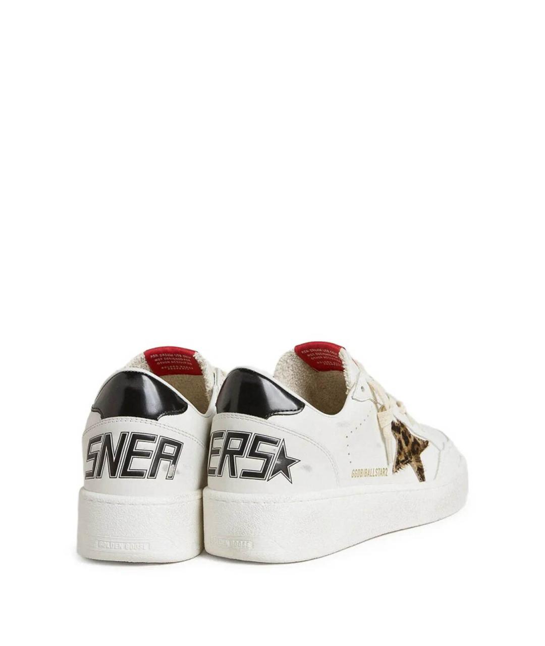 GOLDEN GOOSE Белые кожаные кроссовки, фото 2