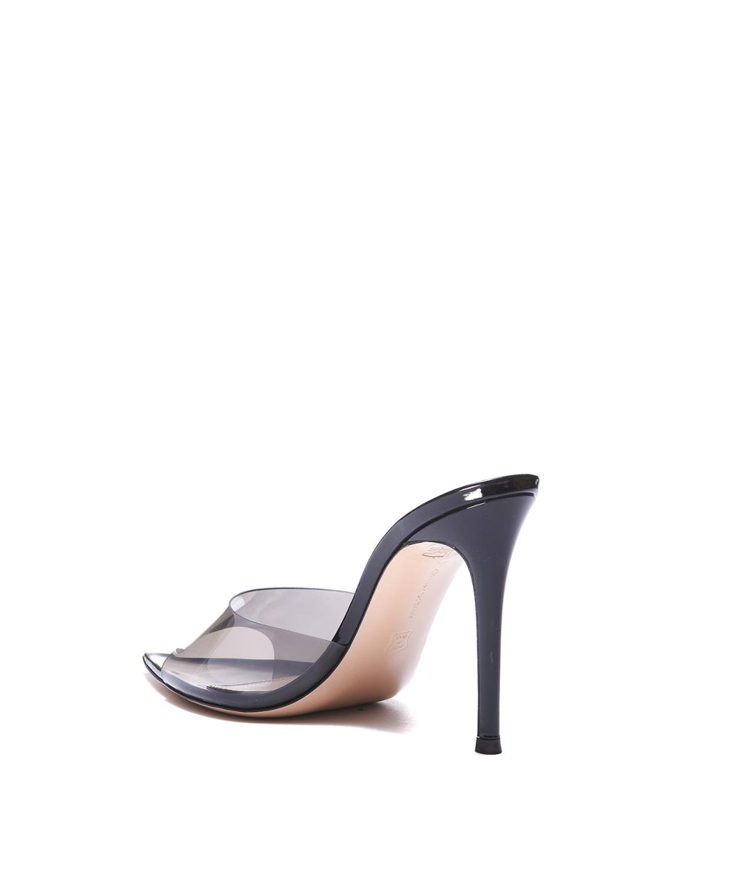 GIANVITO ROSSI Серые резиновые мюли, фото 3