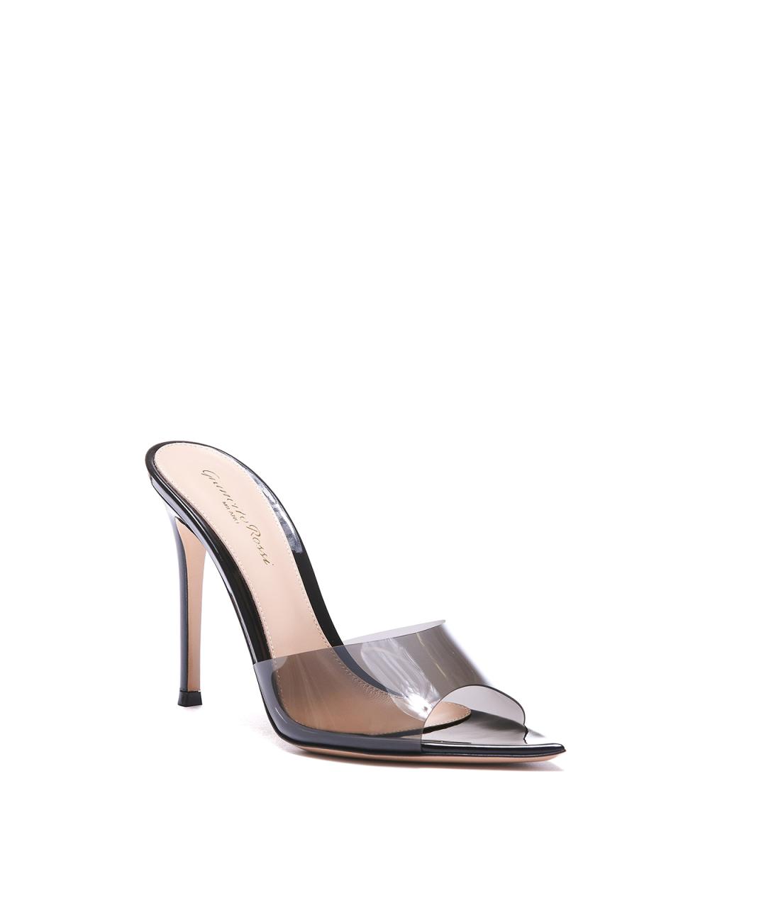 GIANVITO ROSSI Серые резиновые мюли, фото 2