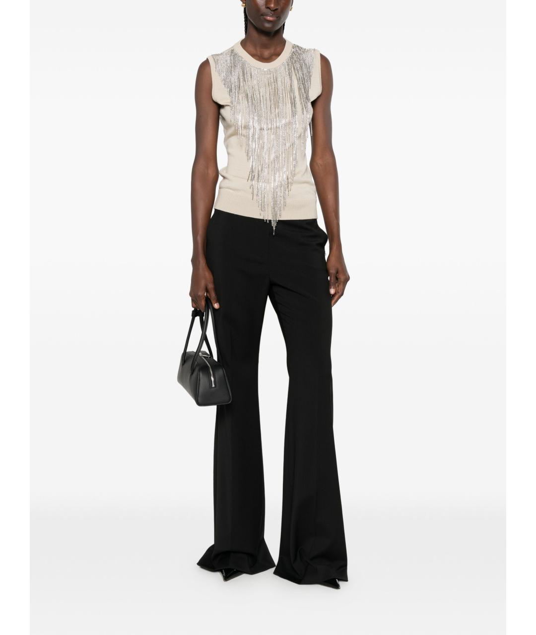 MAX MARA Бежевая шерстяная майка, фото 4
