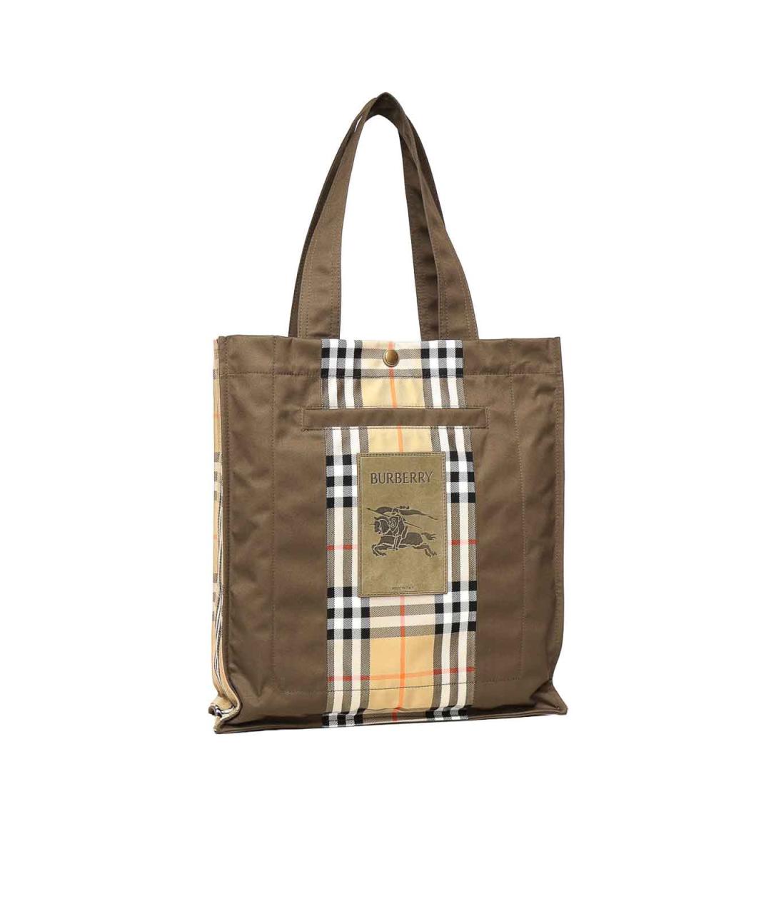 BURBERRY Мульти тканевая сумка тоут, фото 4