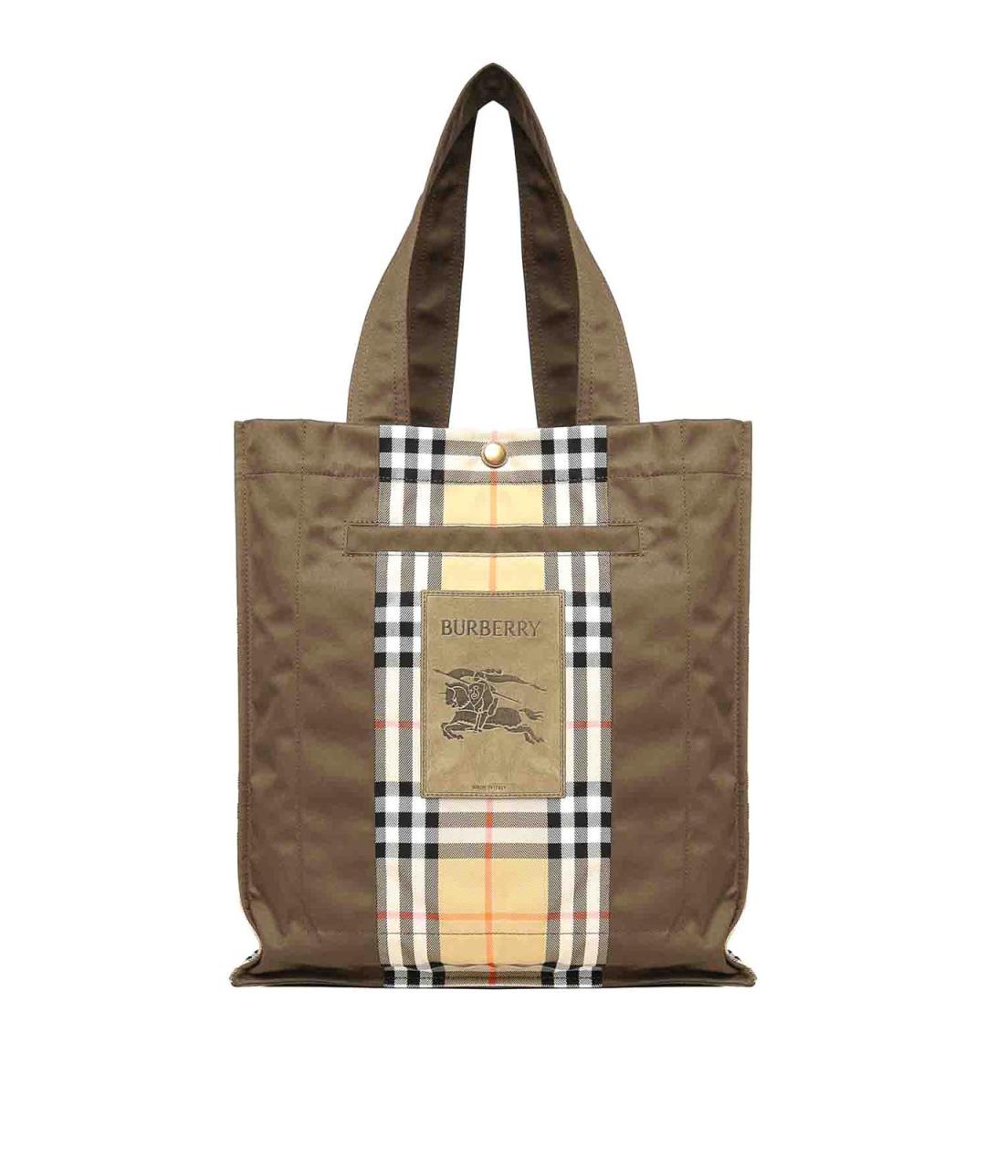 BURBERRY Мульти тканевая сумка тоут, фото 1