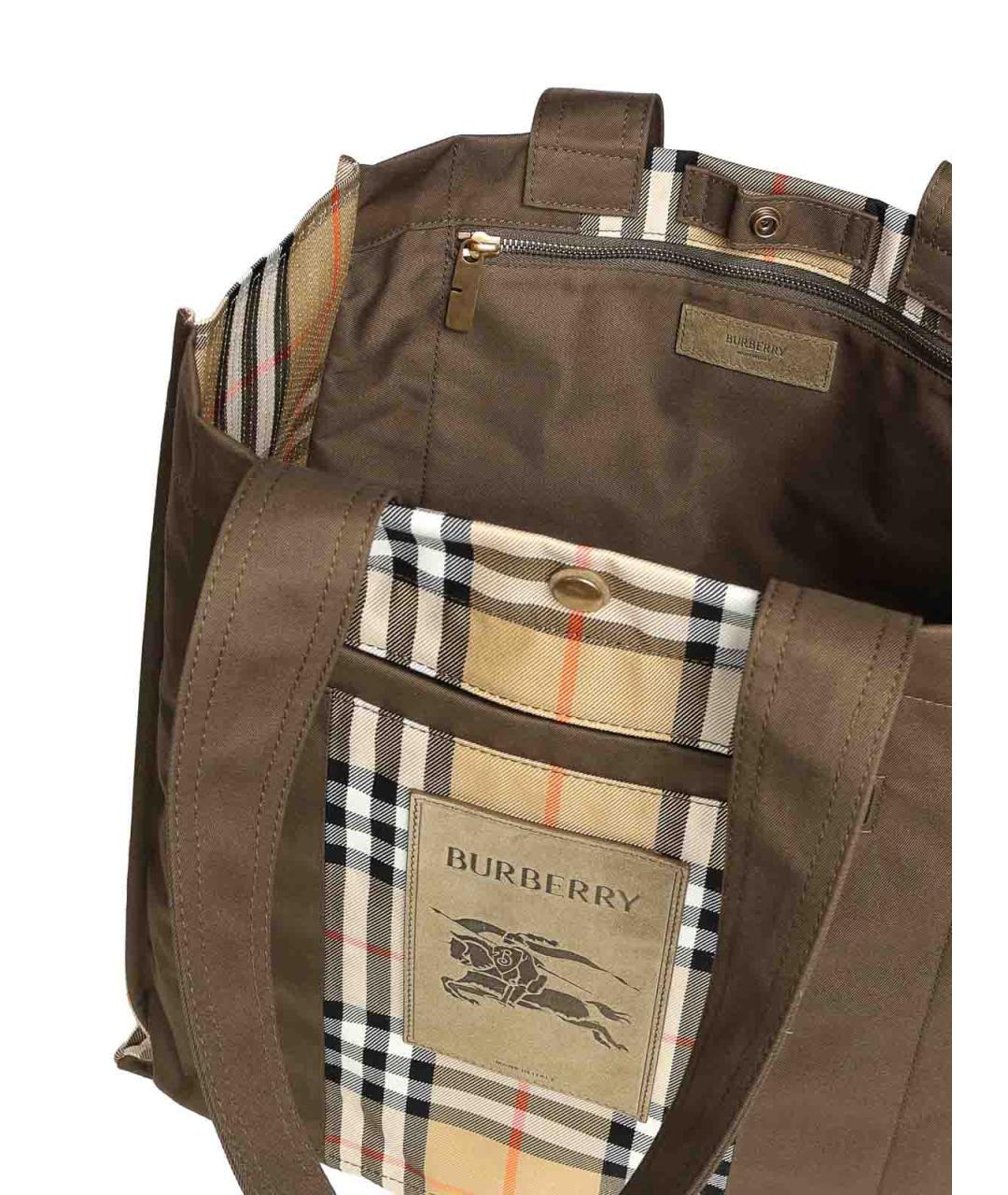 BURBERRY Мульти тканевая сумка тоут, фото 3