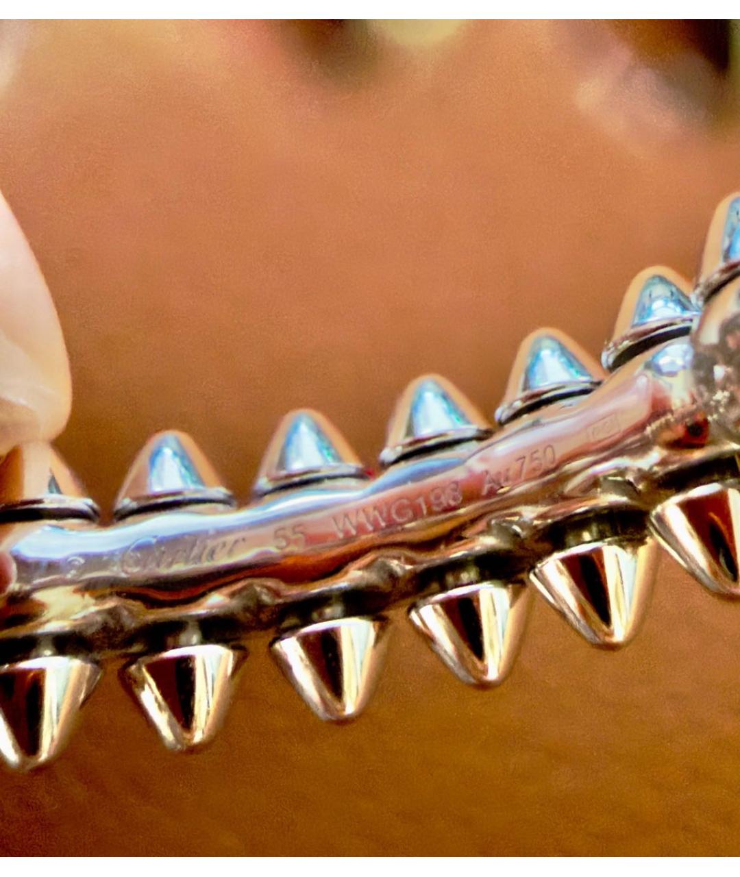 CARTIER Белое кольцо из белого золота, фото 4