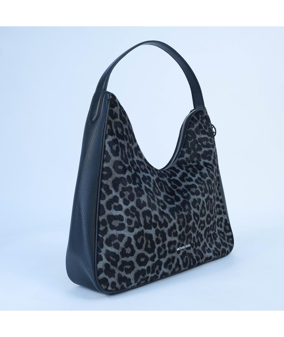 MICHAEL KORS Черная кожаная сумка тоут, фото 3