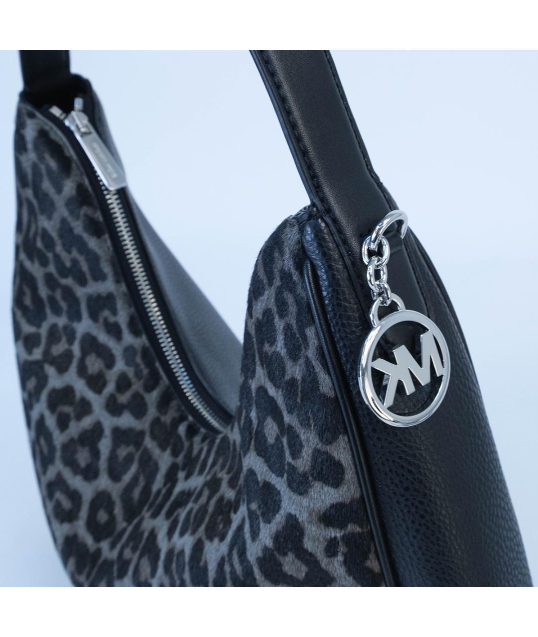 MICHAEL KORS Черная кожаная сумка тоут, фото 6