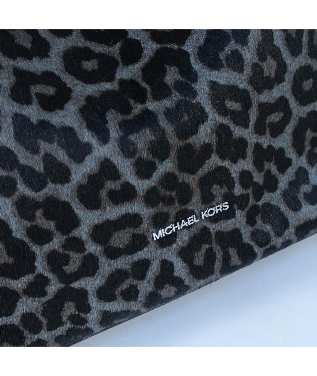 MICHAEL KORS Черная кожаная сумка тоут, фото 5