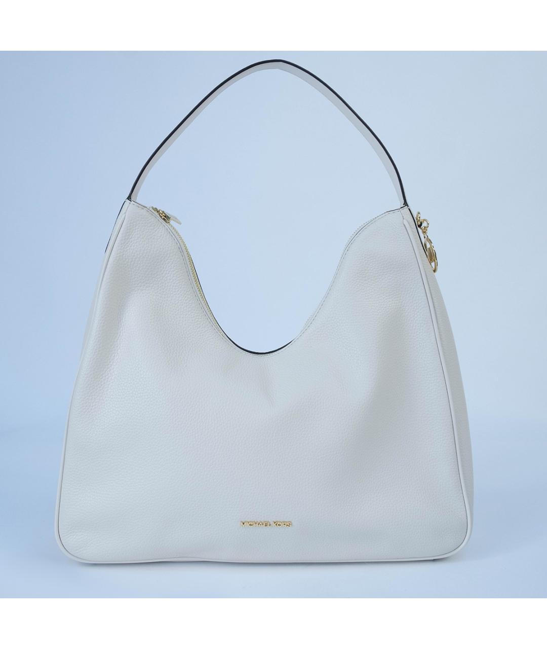 MICHAEL KORS Белая кожаная сумка тоут, фото 2