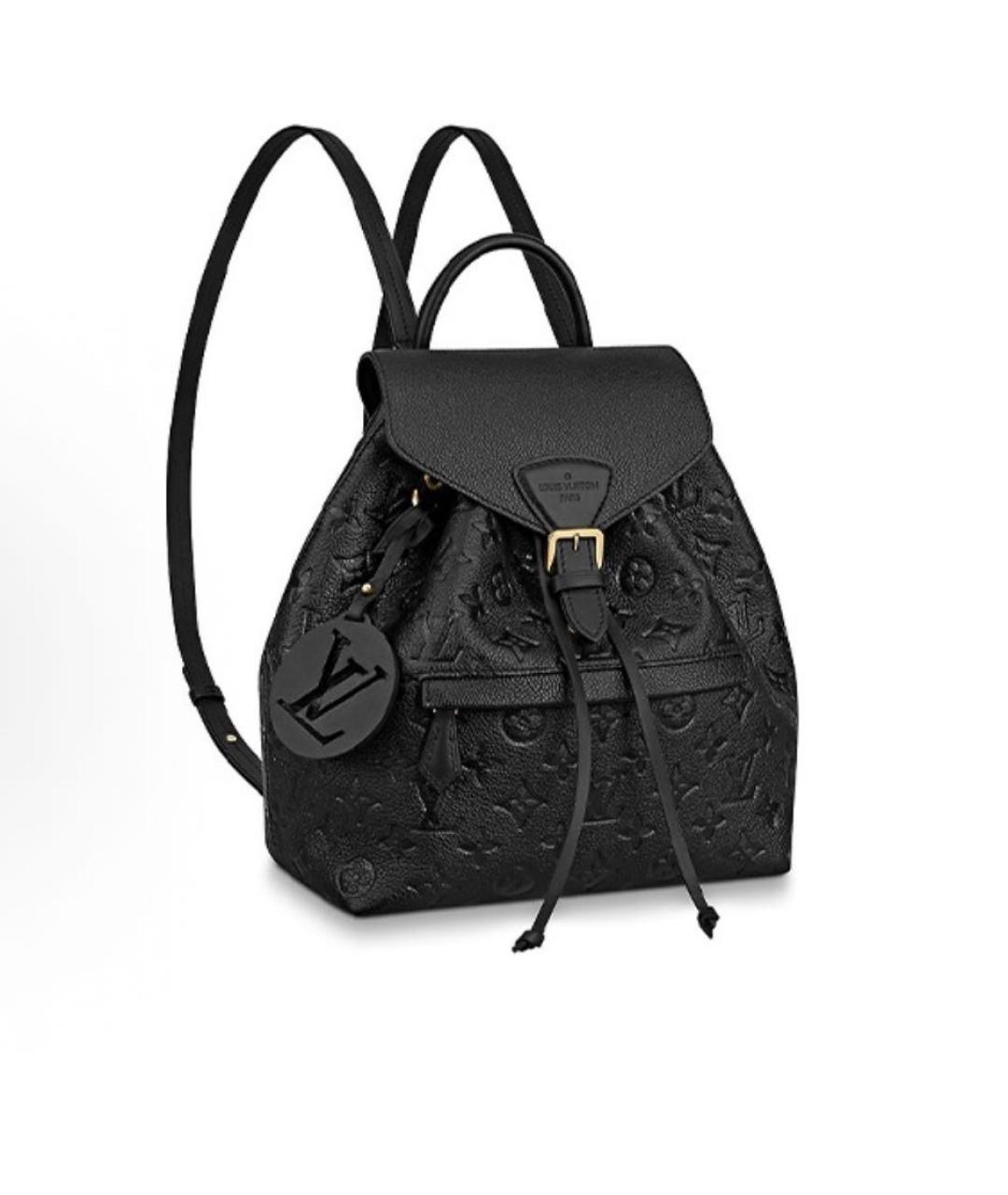 LOUIS VUITTON Черный кожаный рюкзак, фото 1