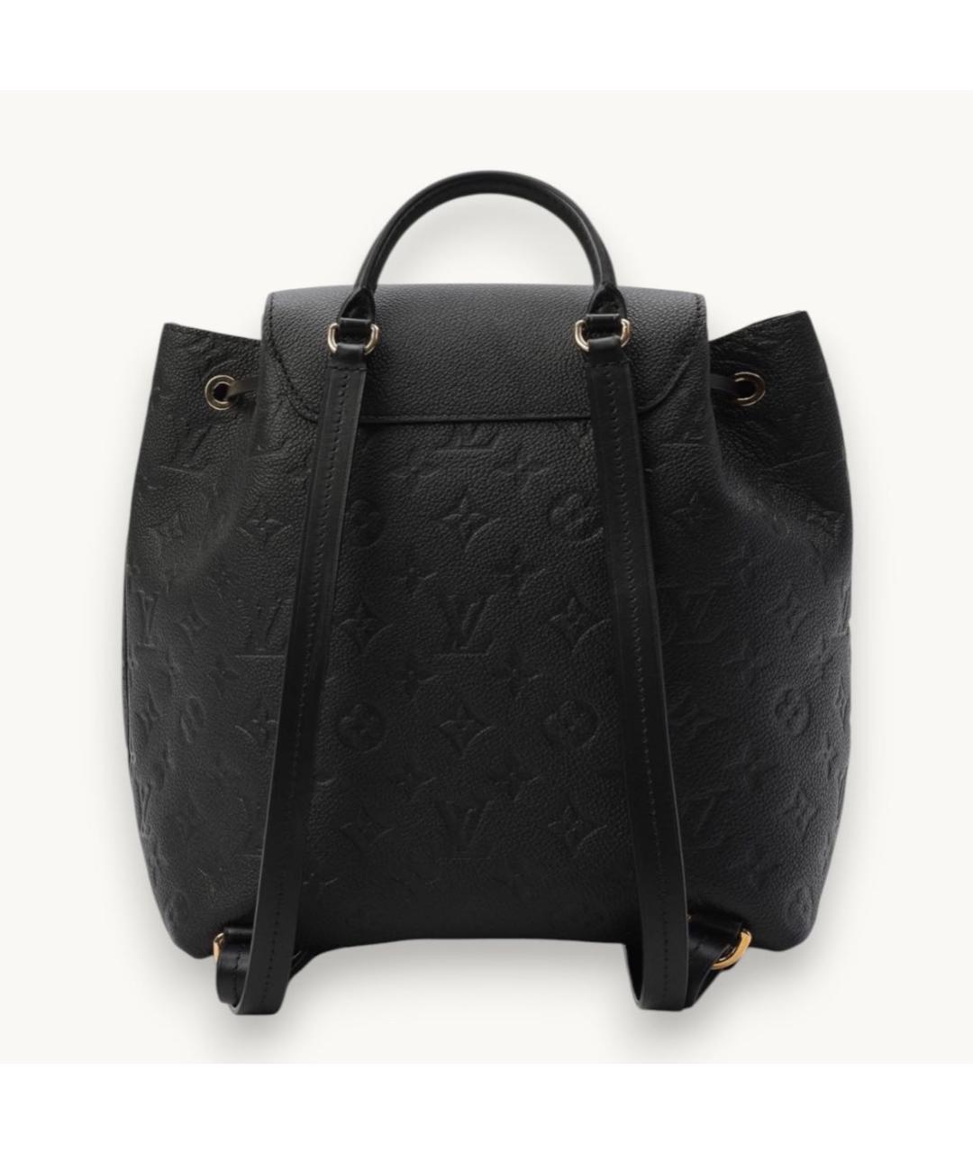 LOUIS VUITTON Черный кожаный рюкзак, фото 3