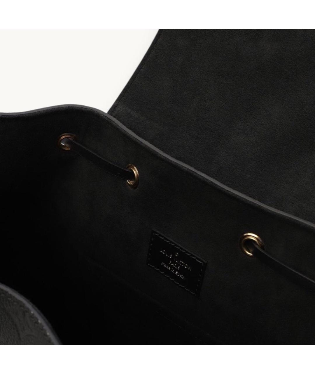 LOUIS VUITTON Черный кожаный рюкзак, фото 4
