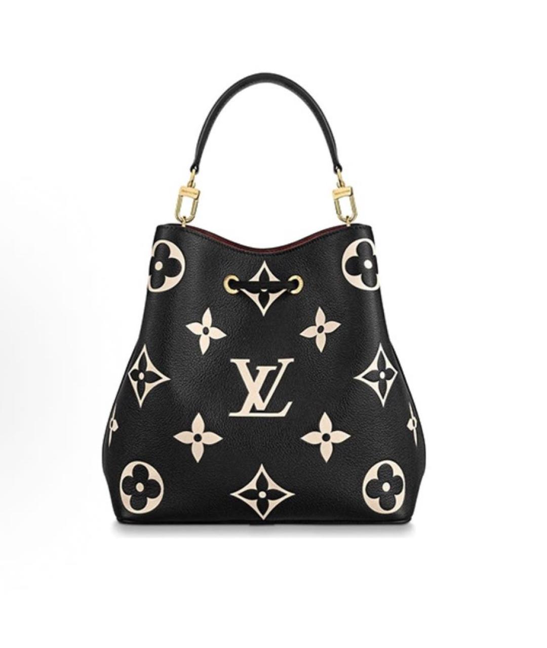 LOUIS VUITTON Черная кожаная сумка через плечо, фото 1