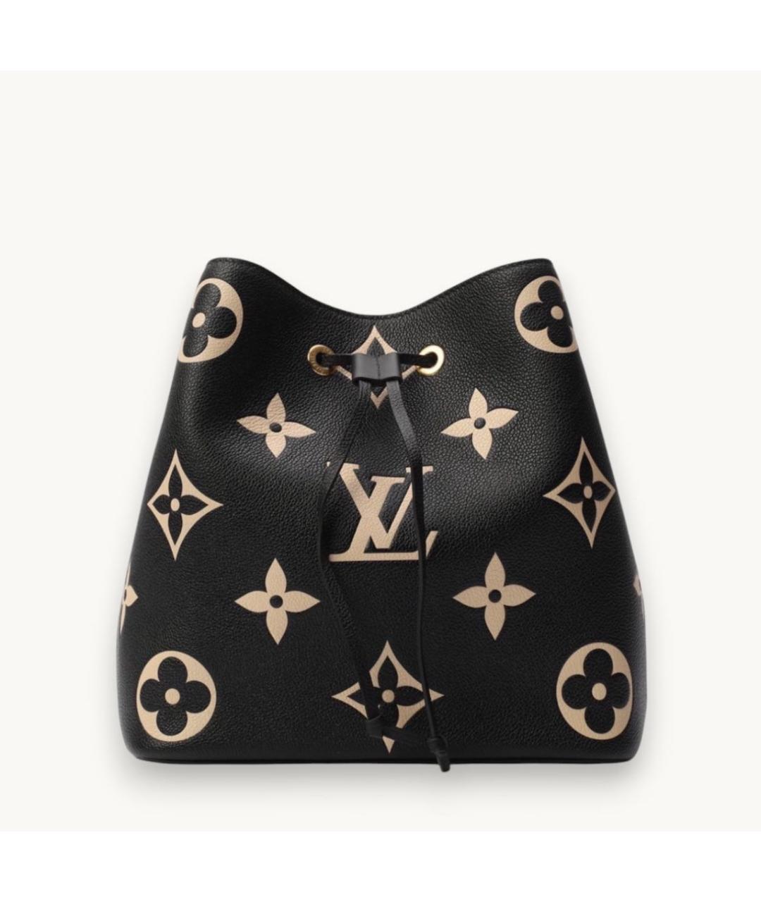 LOUIS VUITTON Черная кожаная сумка через плечо, фото 2