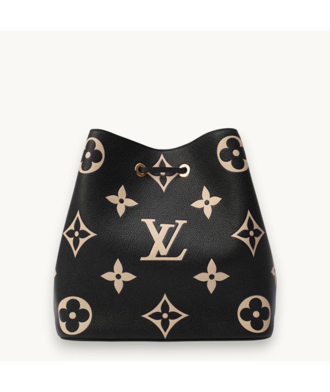 LOUIS VUITTON Черная кожаная сумка через плечо, фото 3