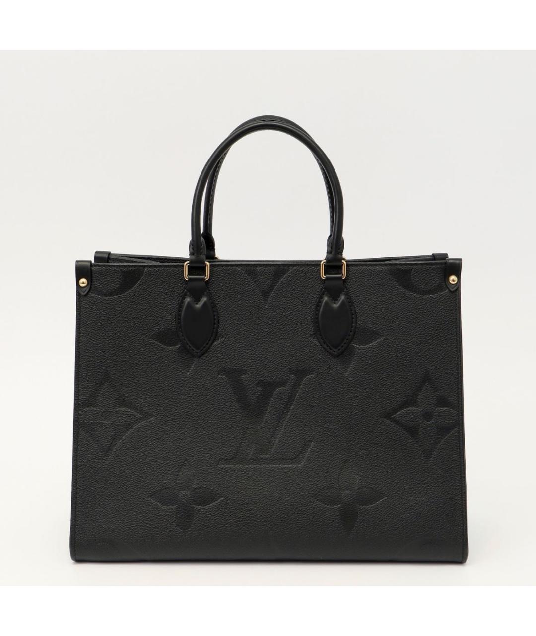 LOUIS VUITTON Черная кожаная сумка с короткими ручками, фото 2