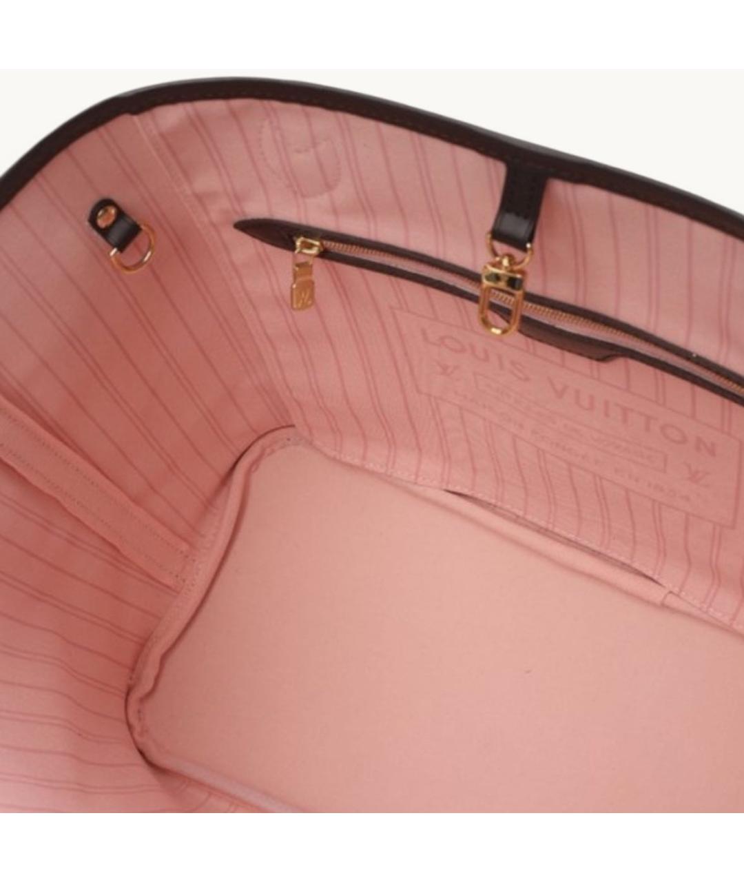 LOUIS VUITTON Коричневая сумка тоут из канвы, фото 5
