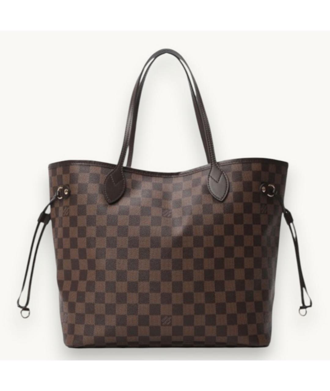 LOUIS VUITTON Коричневая сумка тоут из канвы, фото 3