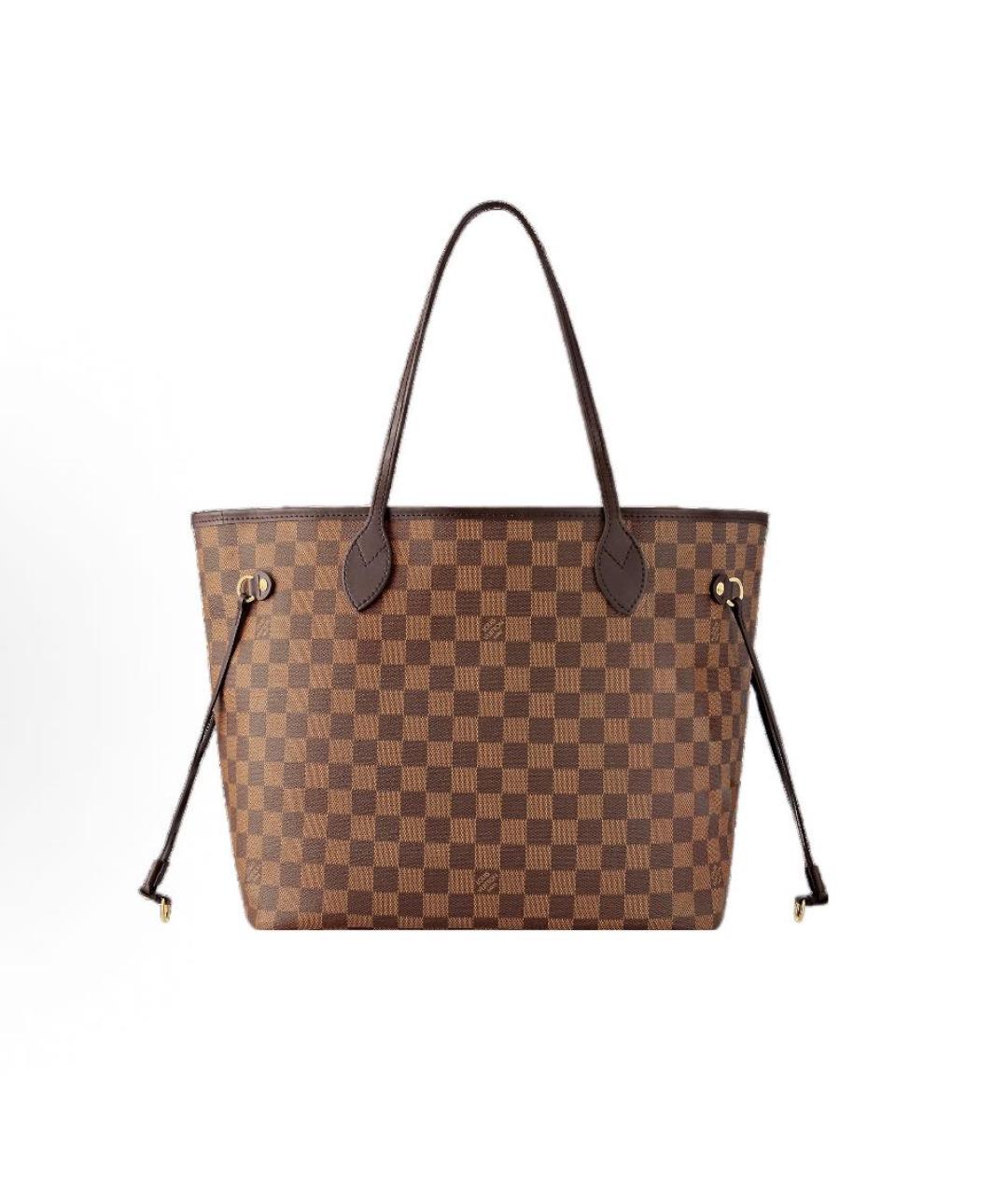 LOUIS VUITTON Коричневая сумка тоут из канвы, фото 6