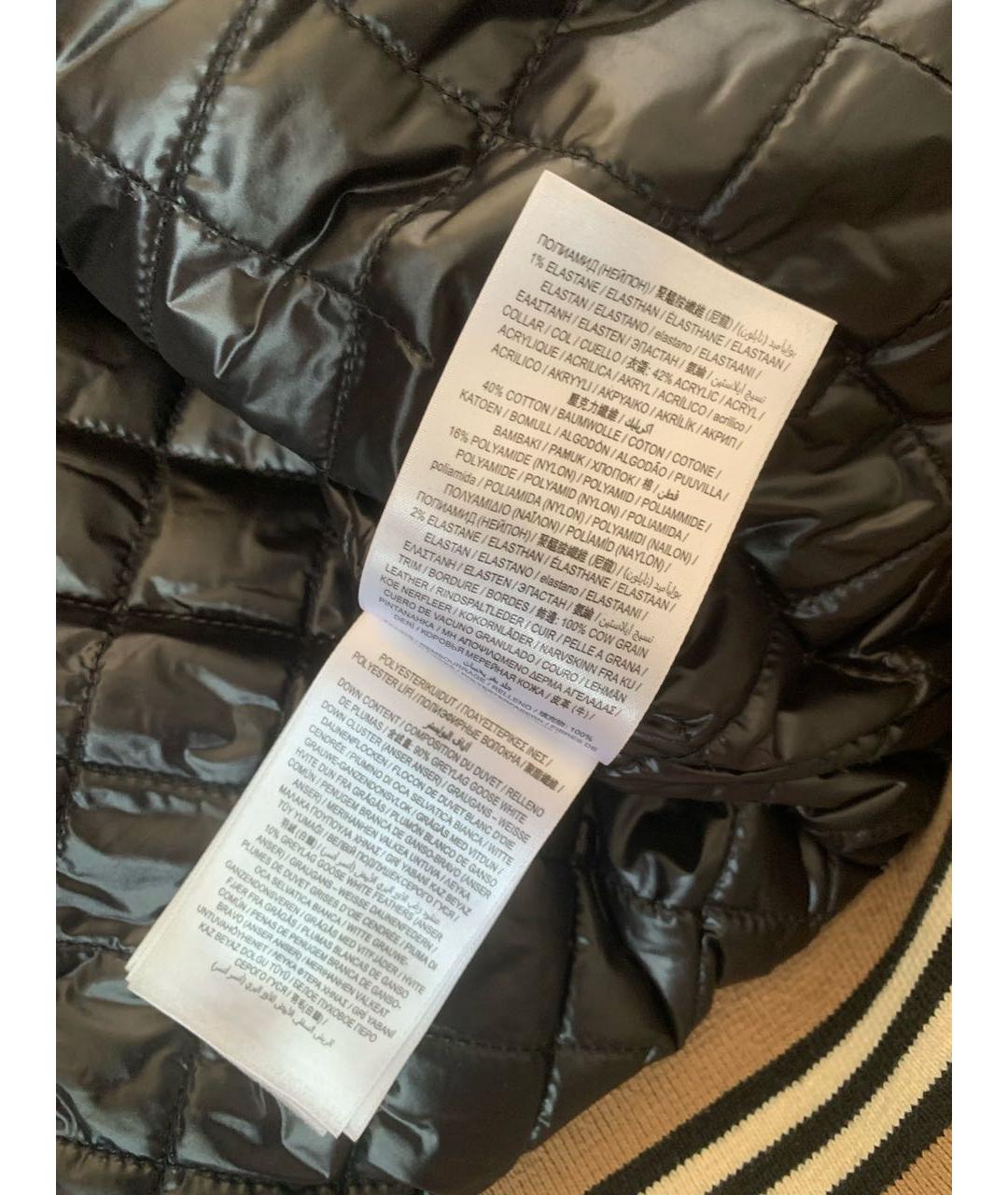 BURBERRY Черная полиэстеровая куртка, фото 6