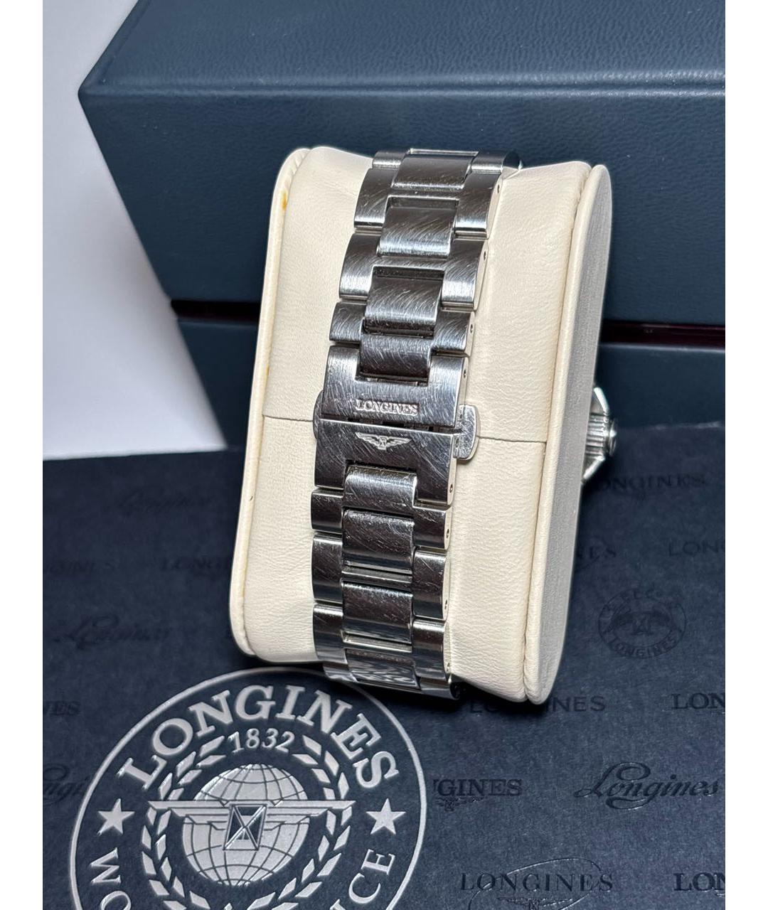 LONGINES Серые стеклянные часы, фото 3