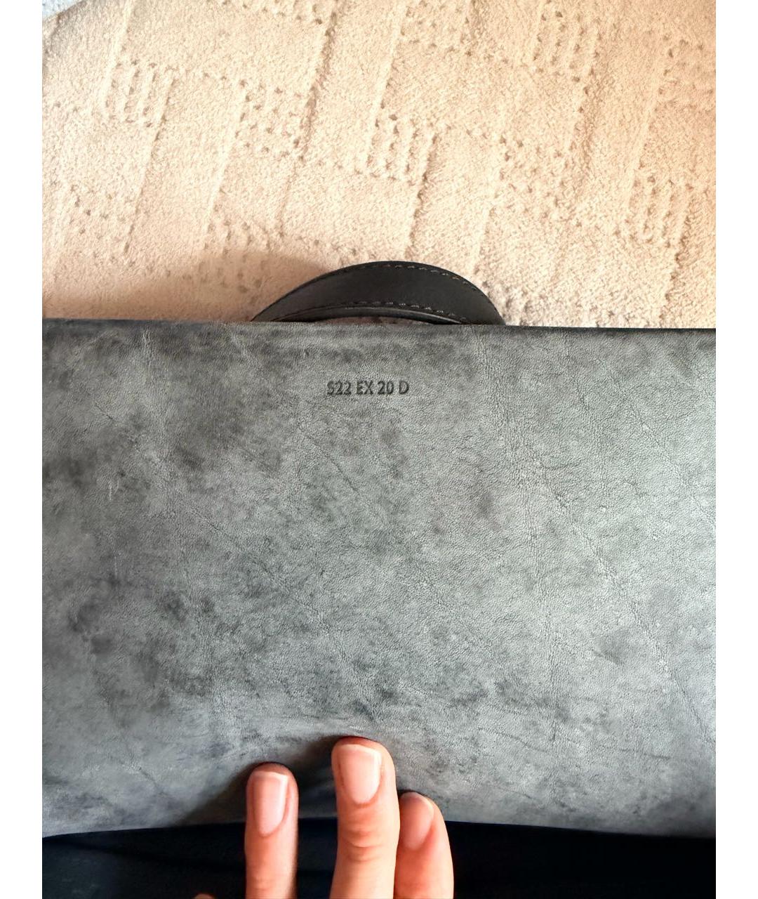 ACNE STUDIOS Черная твиловая сумка тоут, фото 4