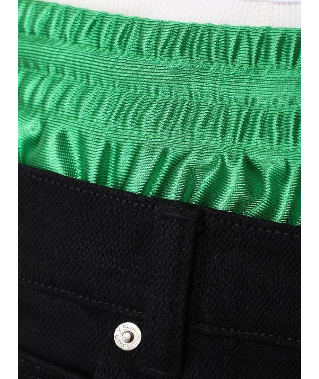 ALEXANDER WANG Черные хлопковые прямые джинсы, фото 4