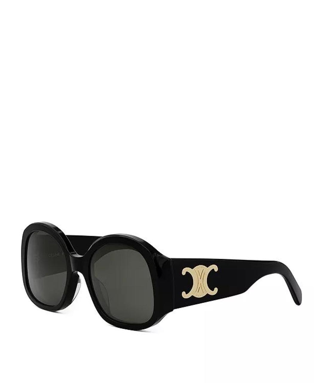 SAINT LAURENT Черные пластиковые солнцезащитные очки, фото 7