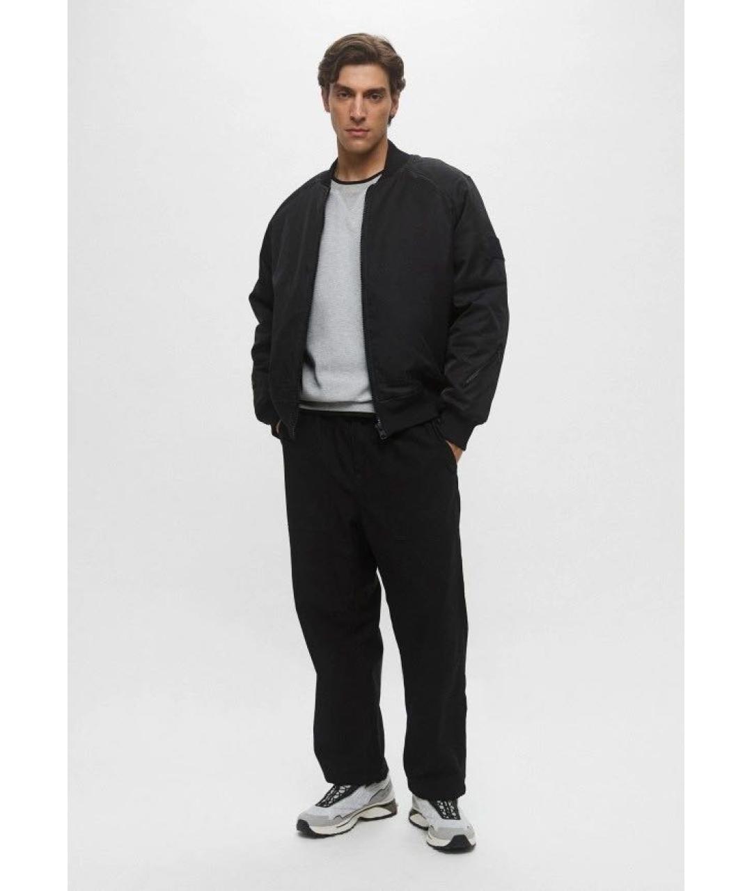 CALVIN KLEIN Черная полиэстеровая куртка, фото 6