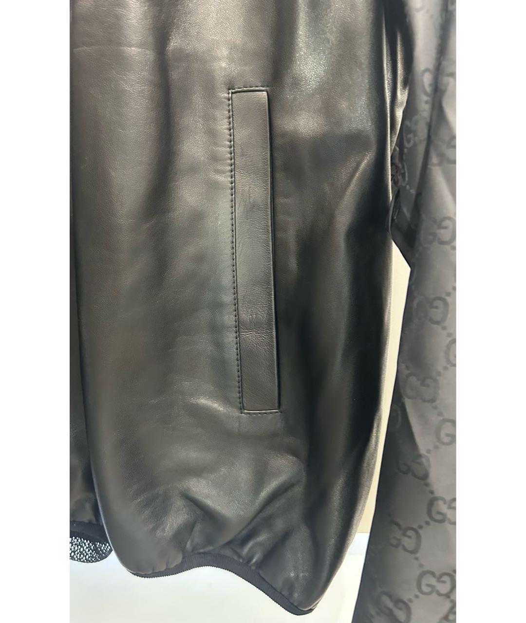 GUCCI Черная кожаная куртка, фото 7