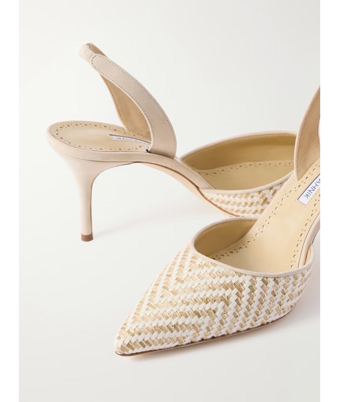 MANOLO BLAHNIK Бежевые туфли, фото 4