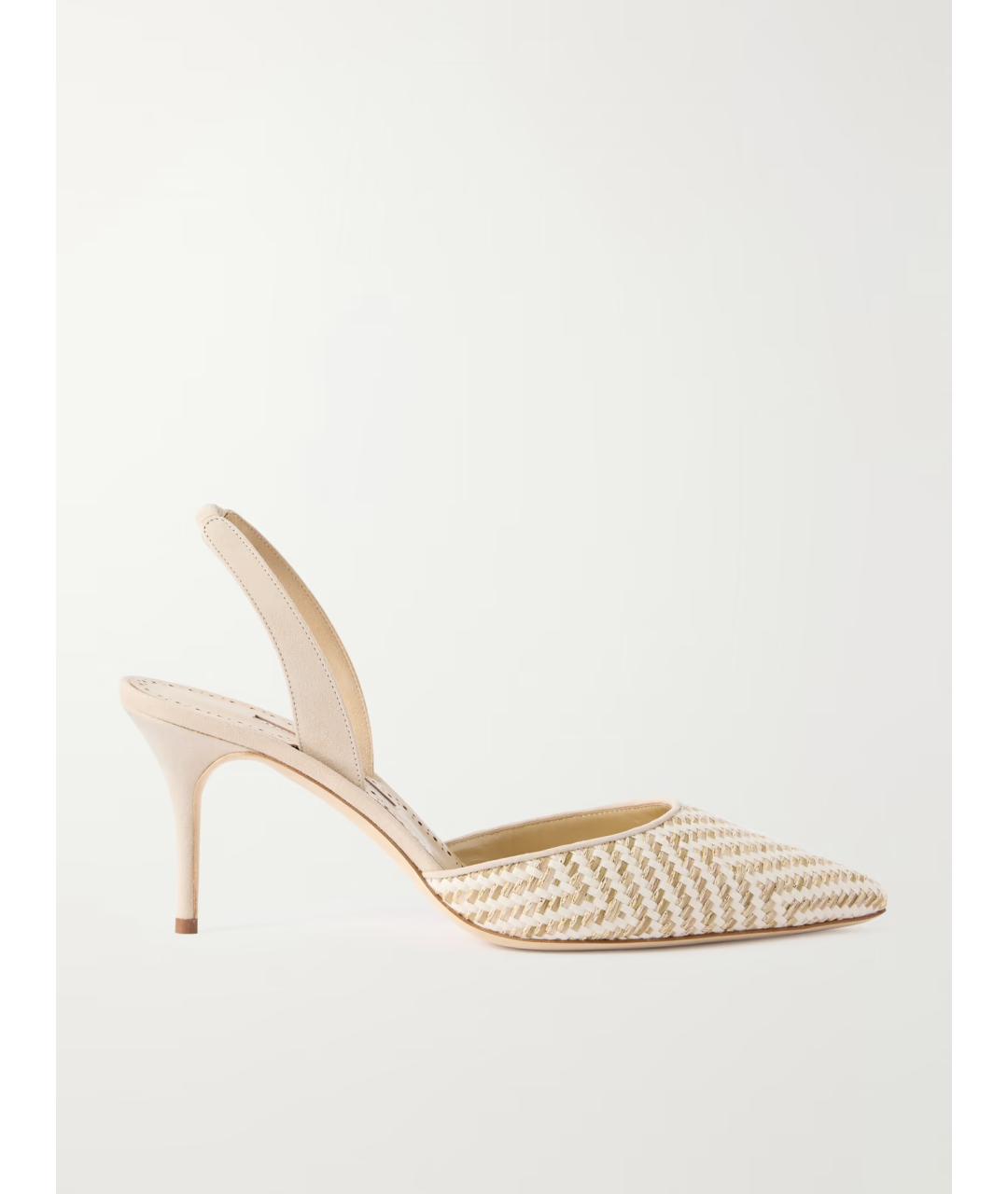 MANOLO BLAHNIK Бежевые туфли, фото 6